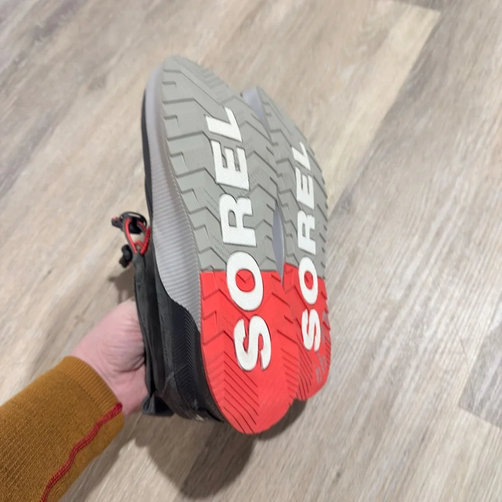 SOREL OUT N ABOUT™ III Classic Waterproof Boots Gray Black‎ Red Women's 7 NWOT